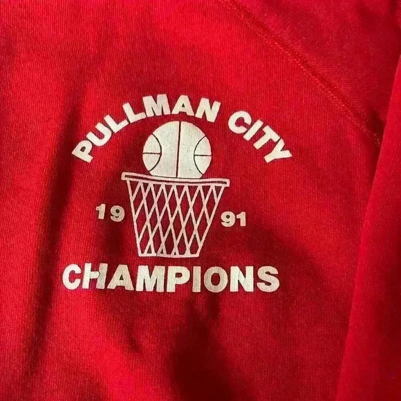 Vintage 90s basketball crewneck sweatshirt 1991 Pullman wa men’s xl - Picture 2 of 3